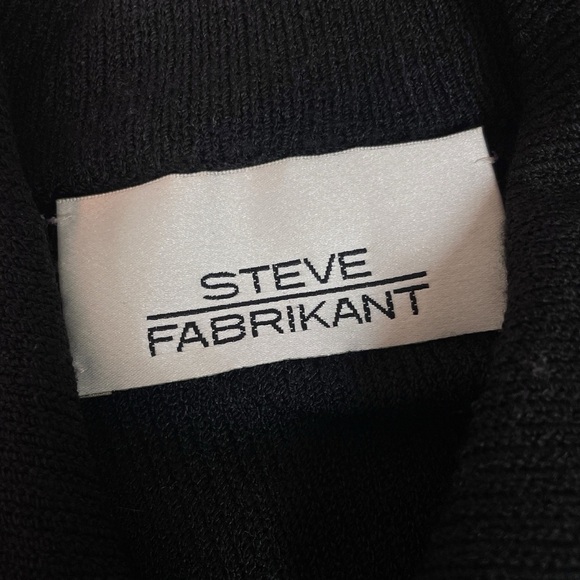 Steve Fabrikant Knit Wool Fringe Southwest Aztec Sweater Dress Black Size Small - Picture 7 of 9